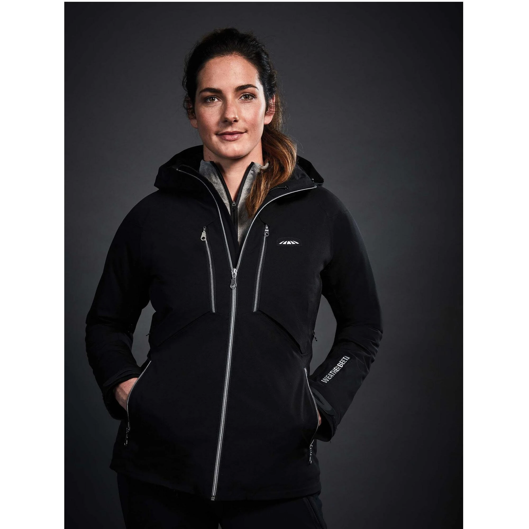 Weatherbeeta Womens/Ladies Tania Waterproof Jacket (Black) 4 Weatherbeeta Womens/Ladies Tania Waterproof Jacket (Black) - Image 2