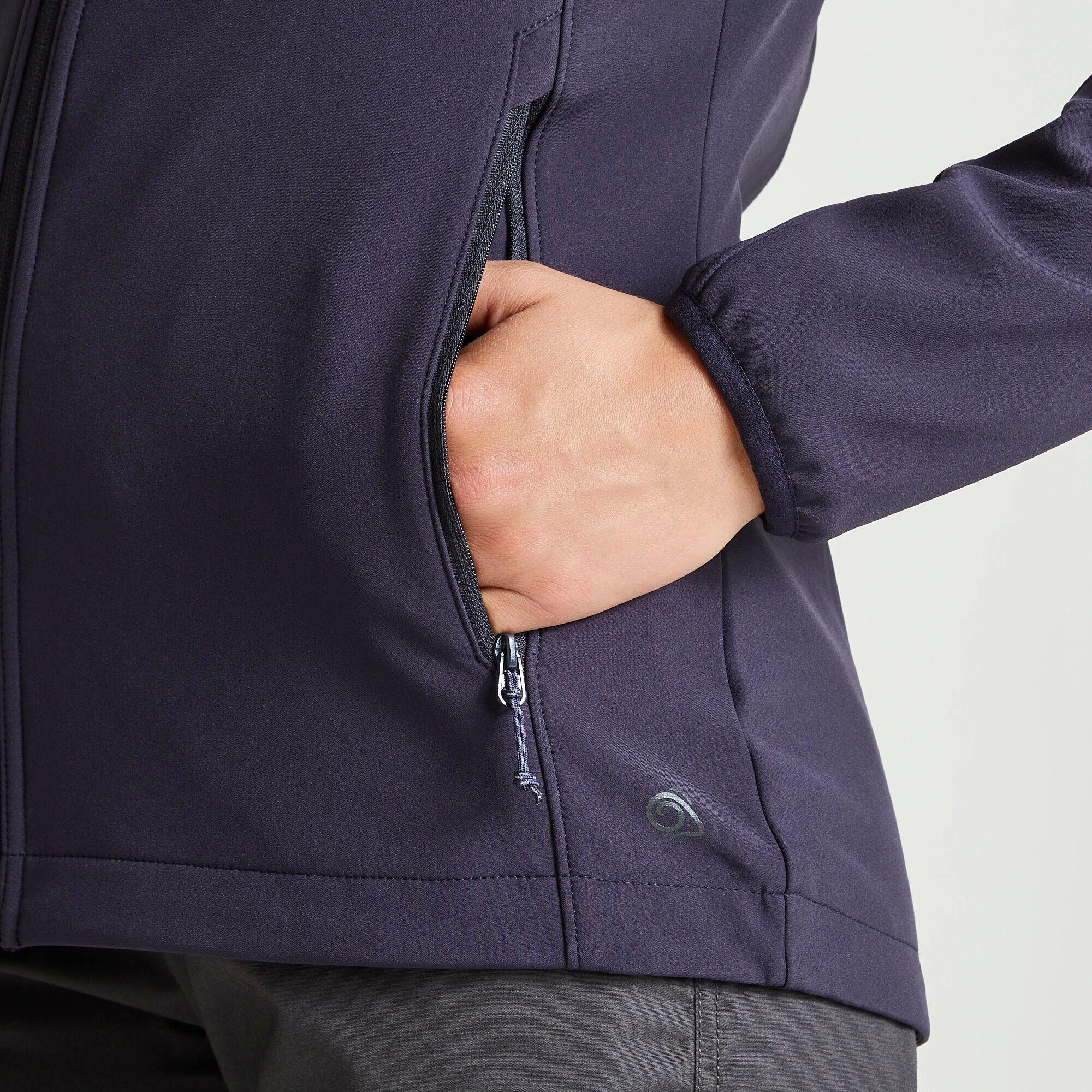 Craghoppers Womens/Ladies Expert Basecamp Soft Shell Jacket (Dark Navy) 5 Craghoppers Womens/Ladies Expert Basecamp Soft Shell Jacket (Dark Navy) - Image 3