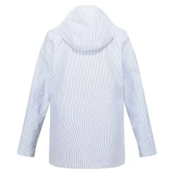 Regatta Womens/Ladies Nahla Stripe Waterproof Jacket (Tickin) -jacket shop k0184d2aaf848013349d1dd4fa80745f6