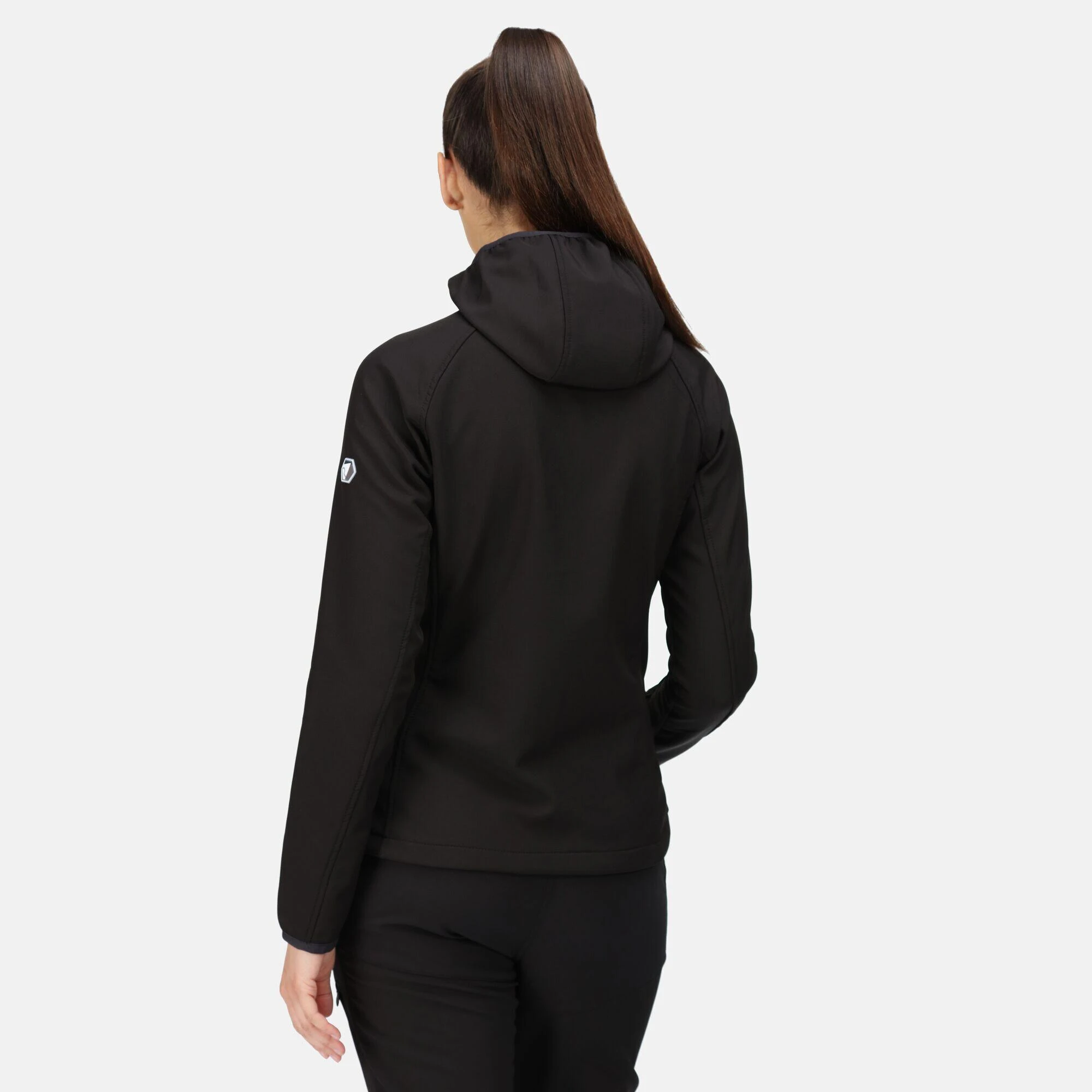 Regatta Womens/Ladies Ared III Soft Shell Jacket (Black) 5 Regatta Womens/Ladies Ared III Soft Shell Jacket (Black) - Image 3