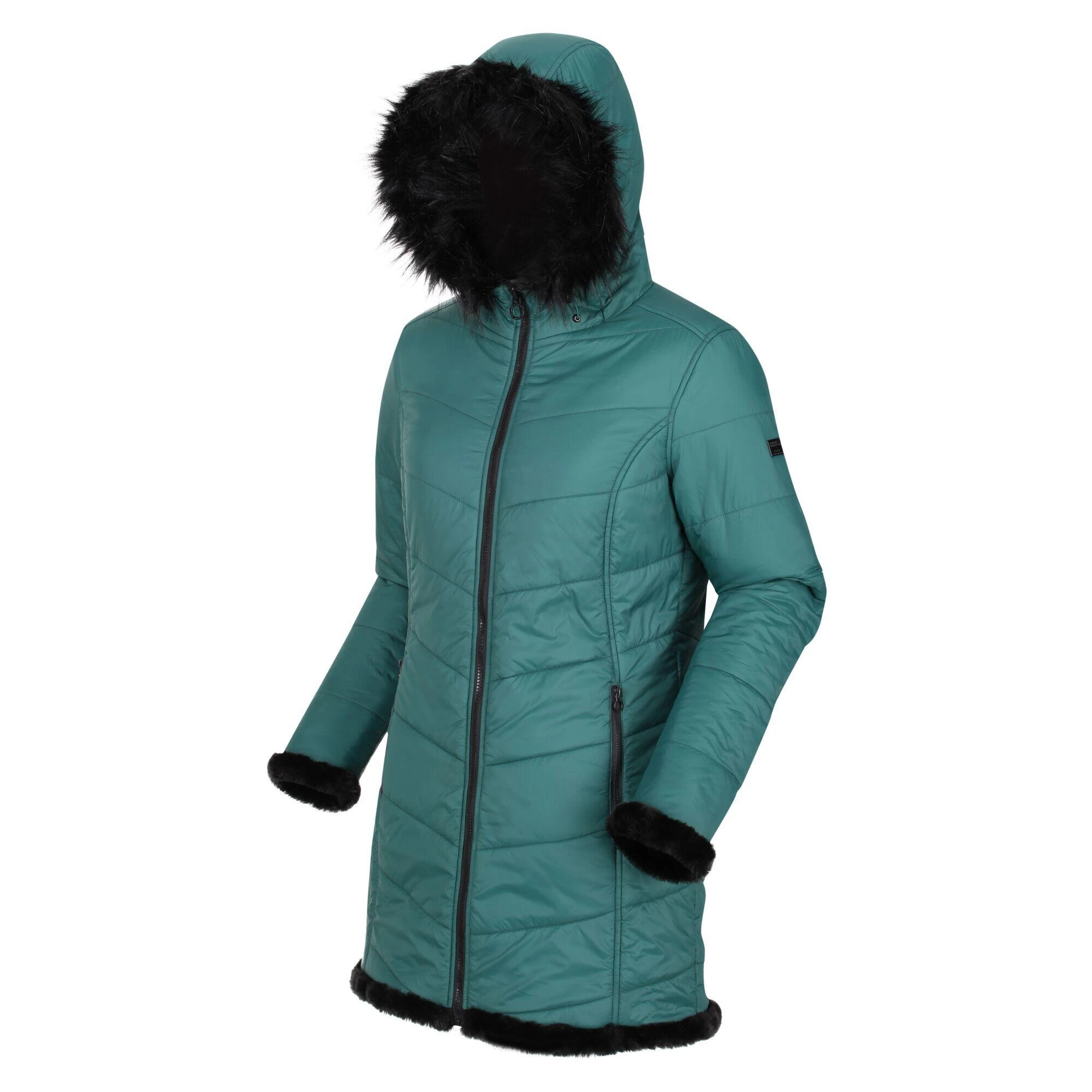 Regatta Womens/Ladies Charlize Insulated Parka (Black) 16 Regatta Womens/Ladies Charlize Insulated Parka (Black) - Image 14