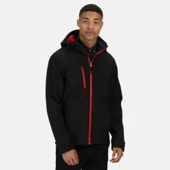 Regatta Mens Venturer 3 Layer Membrane Soft Shell Jacket (Black) -jacket shop k036634a6bde9bdaa009c6539b99d653d