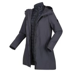 Regatta Womens/Ladies Denbury III 2 In 1 Waterproof Jacket (Dark Denim) -jacket shop k03afe5147122282b5caafa464531b912
