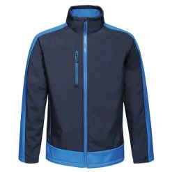 Regatta Mens Contrast Three Layer Printable Soft Shell Jacket (New Royal/Navy) -jacket shop k03c8df7a4a61c710b9358c6c23f423a3