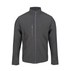 Regatta Mens Honesty Made Recycled Softshell Jacket (Black) -jacket shop k0566dfbe28d31f43f0cbc1eed0343f78