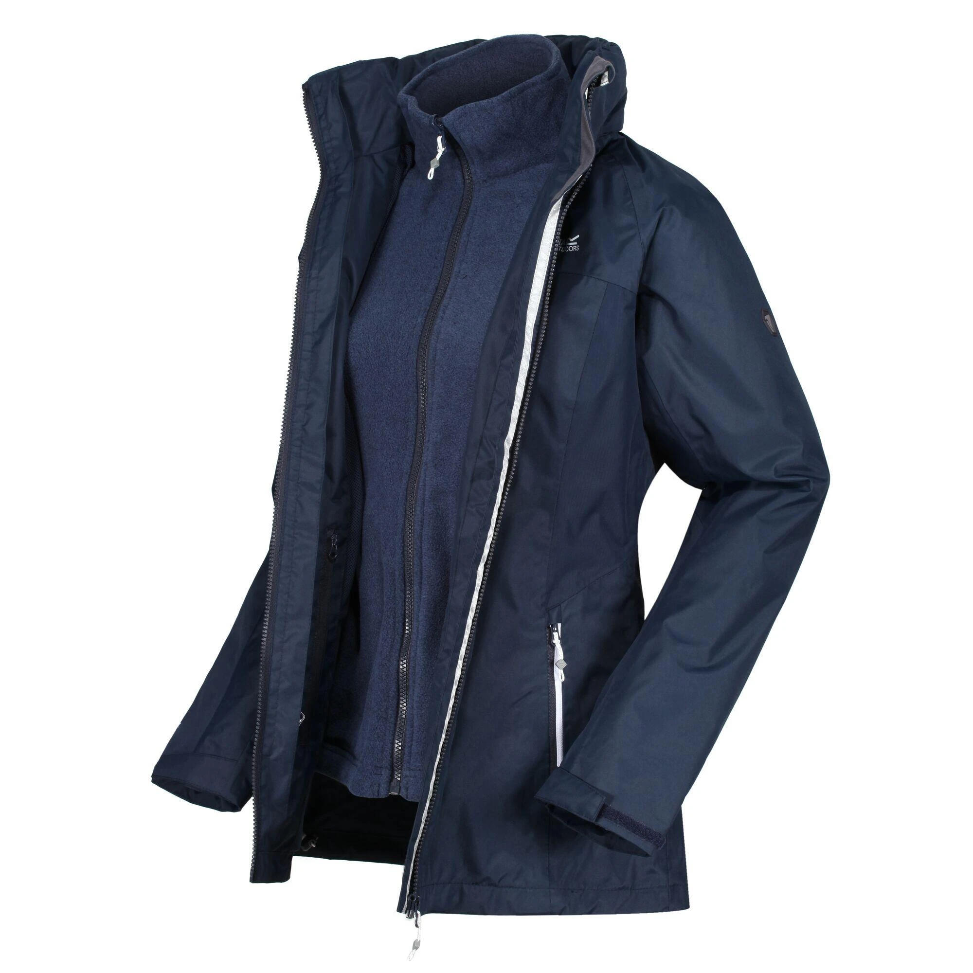 Regatta Womens/Ladies Premilla IV 3 In 1 Waterproof Jacket (Navy) 6 Regatta Womens/Ladies Premilla IV 3 In 1 Waterproof Jacket (Navy) - Image 4