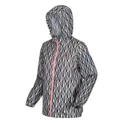 Regatta Womens/Ladies Orla Kiely Stem Print Packaway Waterproof Jacket (Vase Black) -jacket shop k0abb43b9151be16bfa7a1582b3b872ea