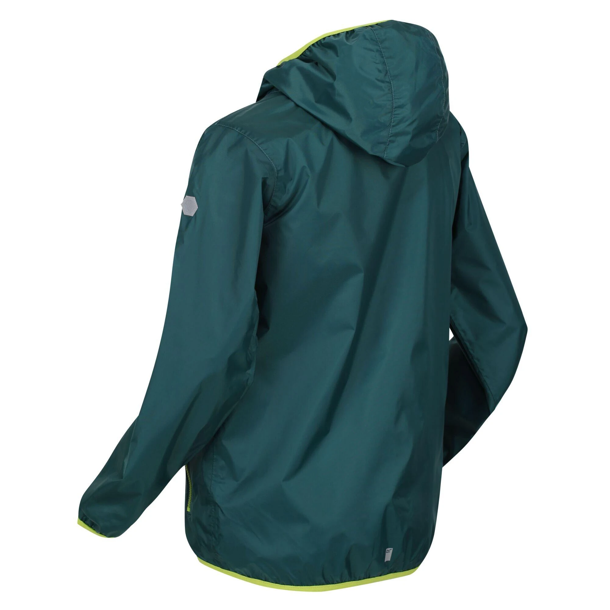 Regatta Great Outdoors Childrens/Kids Lever II Packaway Rain Jacket (Pacific Green) 5 Regatta Great Outdoors Childrens/Kids Lever II Packaway Rain Jacket (Pacific Green) - Image 3