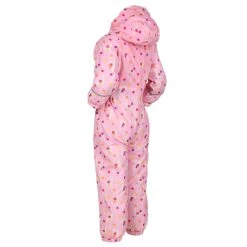Regatta Childrens/Kids Printed Splat II Hooded Rainsuit (Sweet Lilac) -jacket shop k118460e6056a01947450f0d40fbd0720