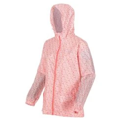 Regatta Womens/Ladies Pack It Ditsy Print Waterproof Jacket (Papaya) -jacket shop k11a44b1bce2108aac5dbc53b4980d16a