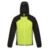 Regatta Mens Trutton Hooded Soft Shell Jacket (Bright Kiwi/Black)