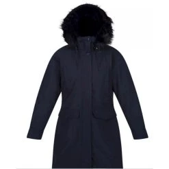 Regatta Womens/Ladies Shiloh Faux Fur Trim Parka (Black) -jacket shop k12f62bc8c738d02336cfb0a97050900e