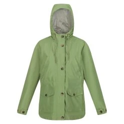 Regatta Womens/Ladies Nahla Waterproof Jacket (Green Fields)