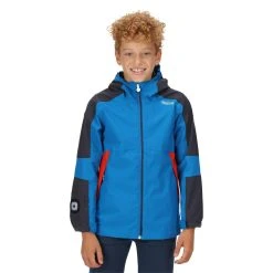 Regatta Childrens/Kids Rayz Waterproof Jacket (Neon Peach/Fusion Coral) 23 Regatta Childrens/Kids Rayz Waterproof Jacket (Neon Peach/Fusion Coral) -jacket shop k191e7b72d1de24e69b1c4e8603f741d0