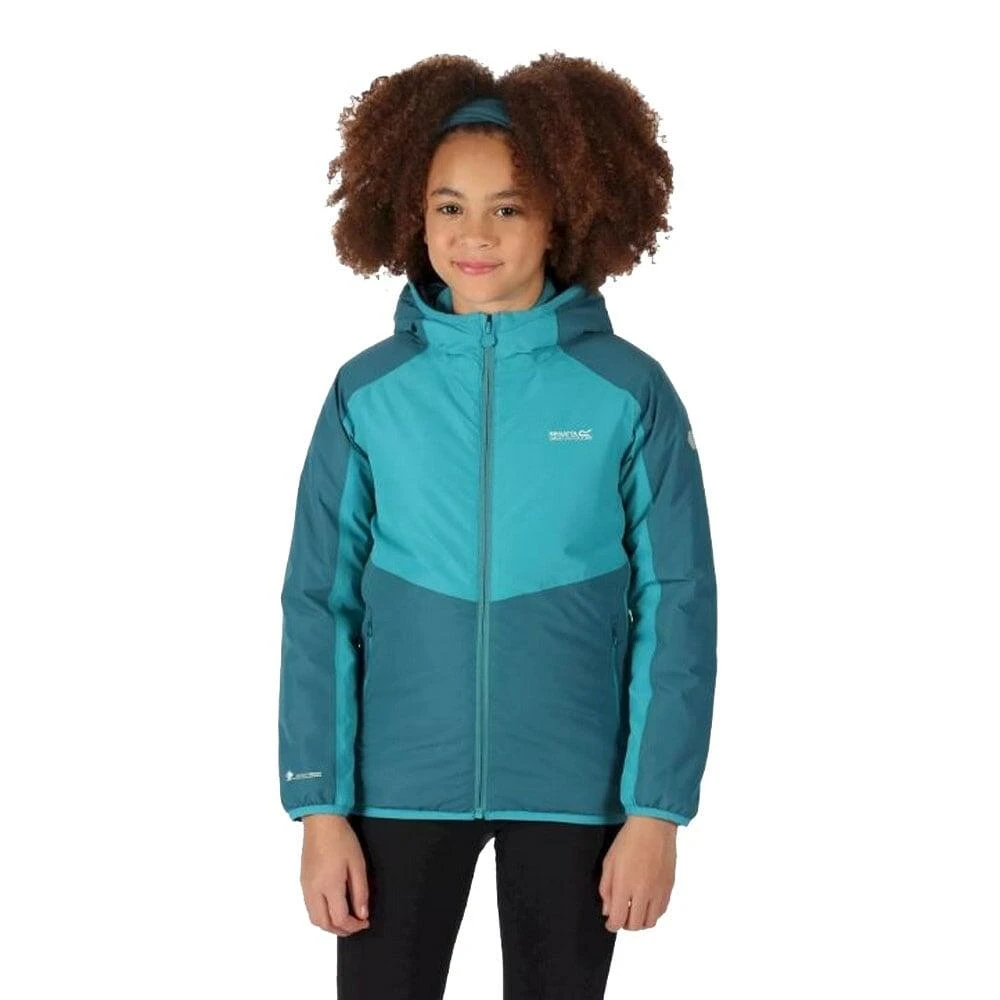 Regatta Childrens/Kids Volcanics VI Waterproof Jacket (Black/Dark Grey) 15 Regatta Childrens/Kids Volcanics VI Waterproof Jacket (Black/Dark Grey) - Image 13