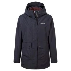 Craghoppers Womens/Ladies Denise Waterproof Jacket (Dark Navy/Deep Garnet)