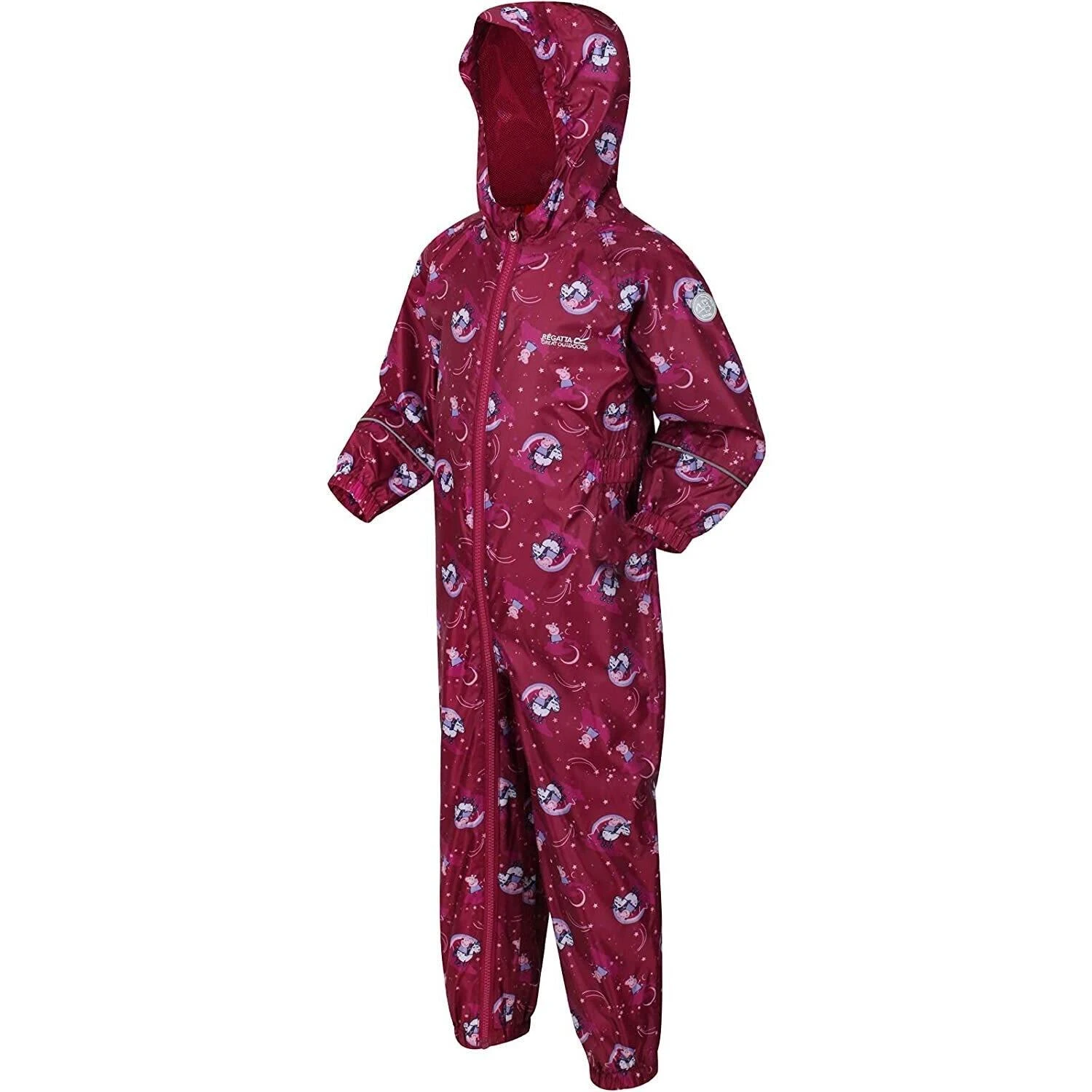 Regatta Childrens/Kids Peppa Pig Unicorn Waterproof Puddle Suit (Raspberry Radiance) 3 Regatta Childrens/Kids Peppa Pig Unicorn Waterproof Puddle Suit (Raspberry Radiance)