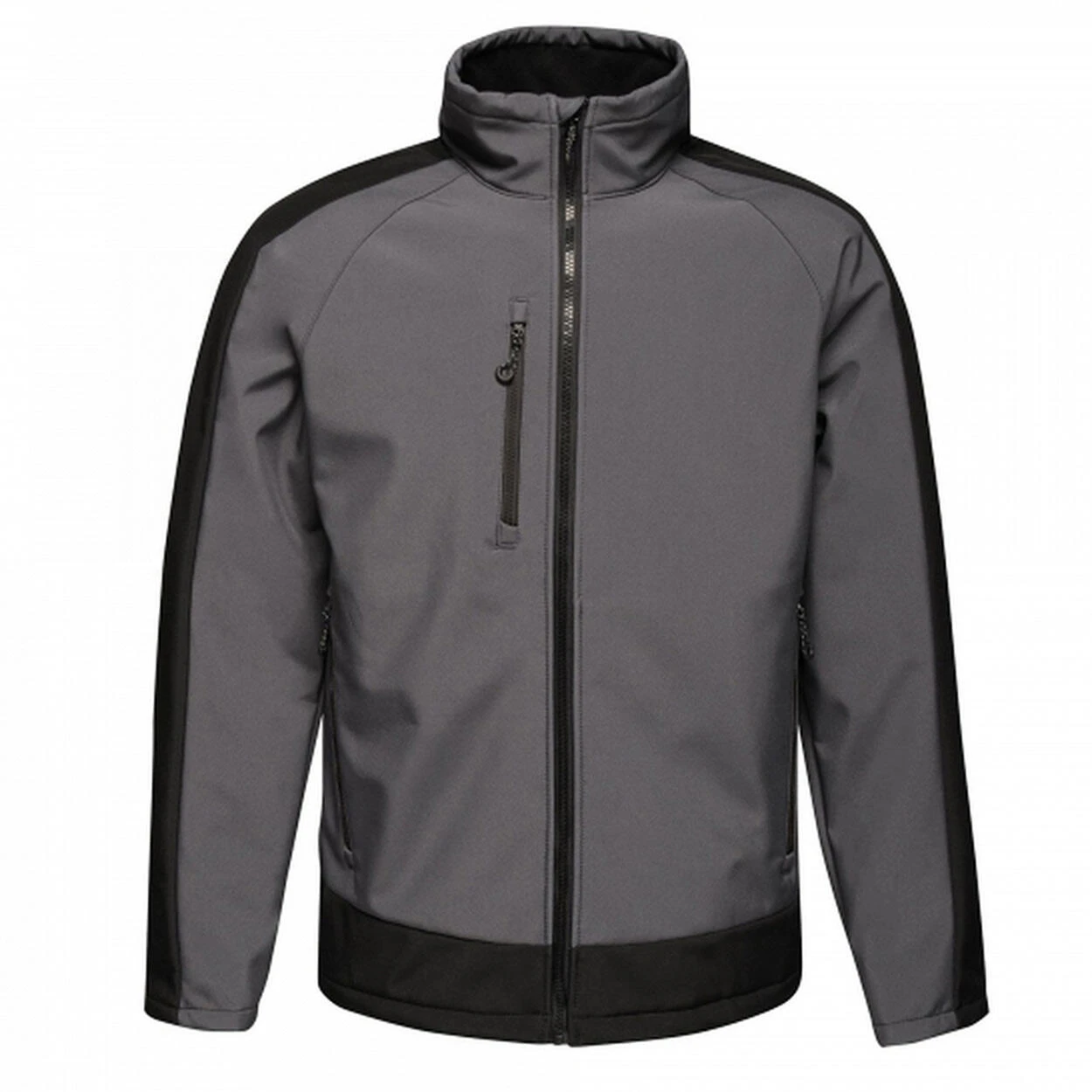 Regatta Mens Contrast 3 Layer Softshell Full Zip Jacket (Jet Black/Orient Red) 22 Regatta Mens Contrast 3 Layer Softshell Full Zip Jacket (Jet Black/Orient Red) - Image 20