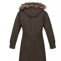 Regatta Womens/Ladies Shiloh Faux Fur Trim Parka (Black) -jacket shop k1e774d5647af69544348418a386cadab