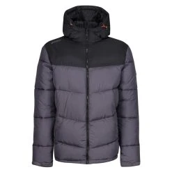 Regatta Mens Regime Insulated Padded Jacket (Iron/Black)