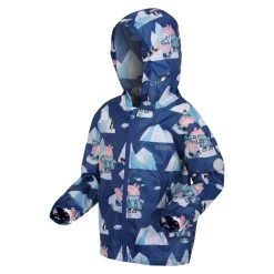 Regatta Childrens/Kids Penguin Peppa Pig Packaway Waterproof Jacket (Space Blue/Arctic -jacket shop k200c077ff98414987ca40d3c70a29f6f