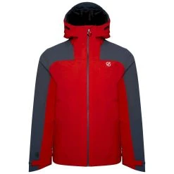 Dare 2b Mens The Jenson Button Edit Diluent Recycled Waterproof Jacket (Danger Red/Orion
