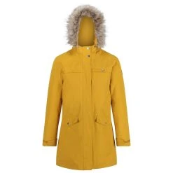 Regatta Womens/Ladies Serleena II Faux Fur Insulated Winter Parka (Mustard Seed)