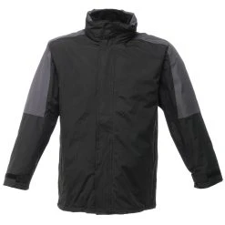 Regatta Mens Defender III 3In1 Jacket (Waterproof & Windproof) (Black/Seal Grey)