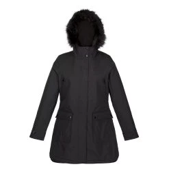 Regatta Womens/Ladies Sabinka Faux Fur Trim Parka (Slate Blue) -jacket shop k2dd40a56c593758eafedd910ad124cba