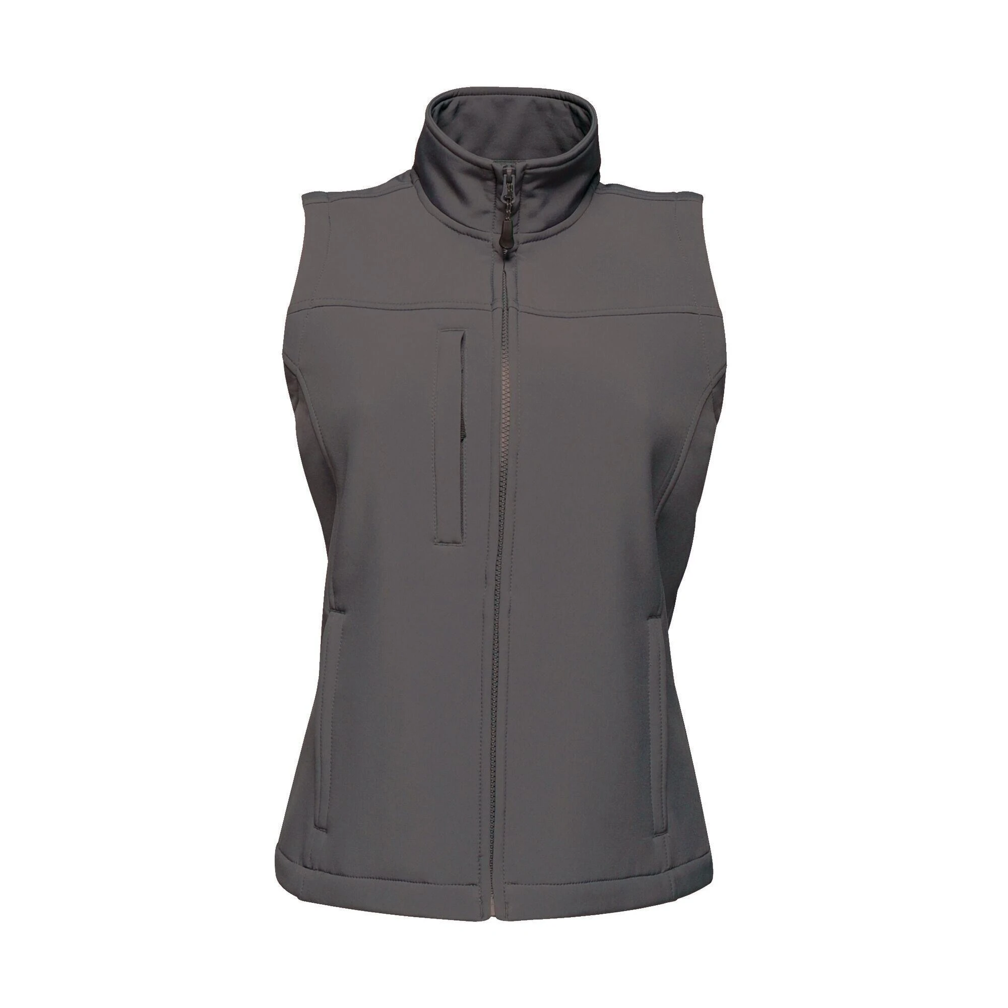Regatta Womens/Ladies Flux Soft Shell Bodywarmer (Seal Grey/Seal Grey) 3 Regatta Womens/Ladies Flux Soft Shell Bodywarmer (Seal Grey/Seal Grey)