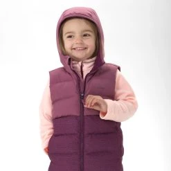Quechua Kids’ Hiking Sleeves Padded Jacket - Age 2-6 Years -jacket shop k3014e187b92dbb2649f0e030c314eac6