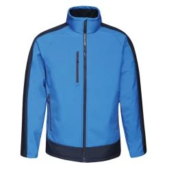 Regatta Mens Contrast Three Layer Printable Soft Shell Jacket (New Royal/Navy)