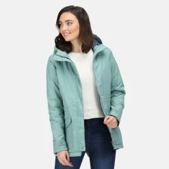 Regatta Womens/Ladies Brigida Waterproof Jacket (Basil) -jacket shop k33fd0087aad507868d673819adc2e967