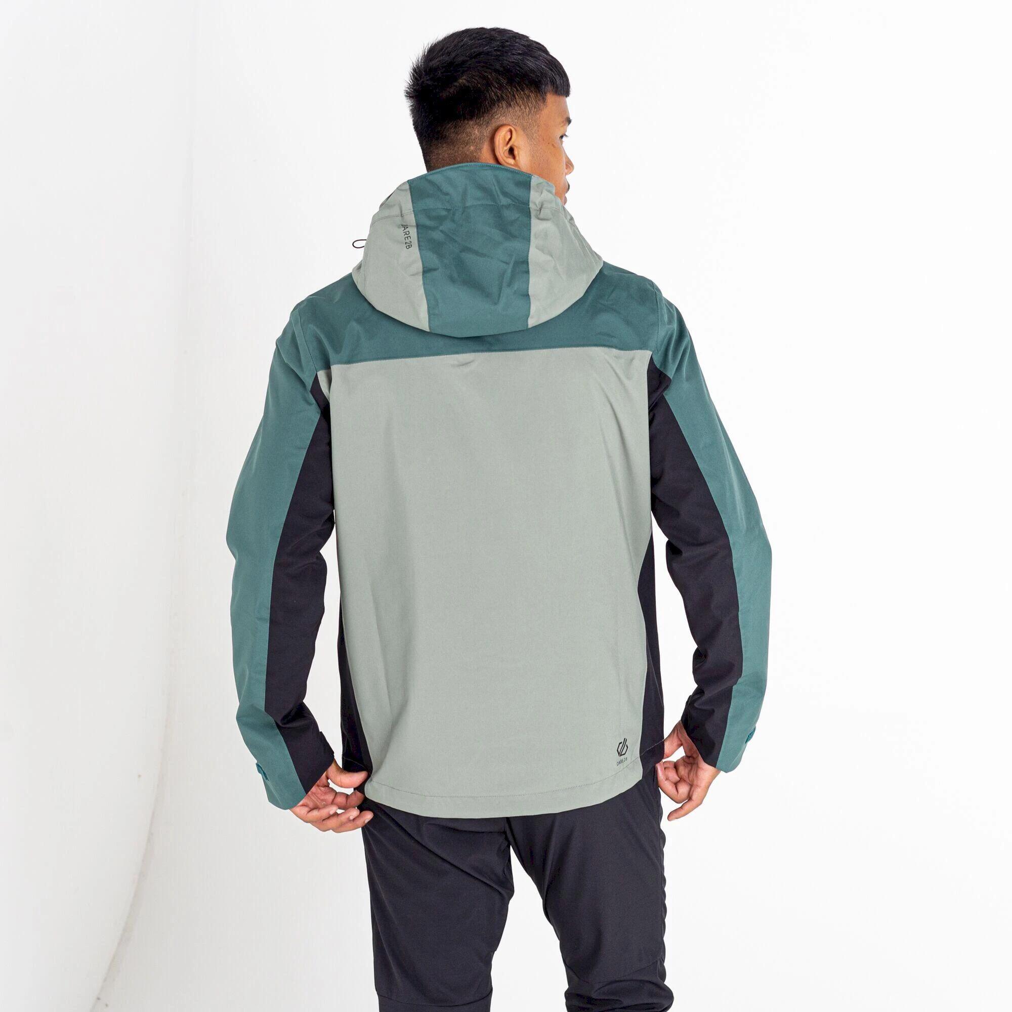 Dare 2b Mens The Jenson Button Edit Diluent Recycled Waterproof Jacket (Danger Red/Orion 5 Dare 2b Mens The Jenson Button Edit Diluent Recycled Waterproof Jacket (Danger Red/Orion - Image 3