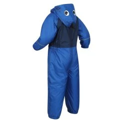 Regatta Childrens/Kids Mudplay III Hooded Rainsuit (Nautical Blue) -jacket shop k3580bdc845a2bc12180d96e8dd2cf4e8