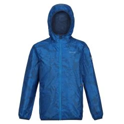 Regatta Kids' Printed Lever Packaway Waterproof Jacket -jacket shop k363c985a9a5c333e5bc23c8160a21ce9
