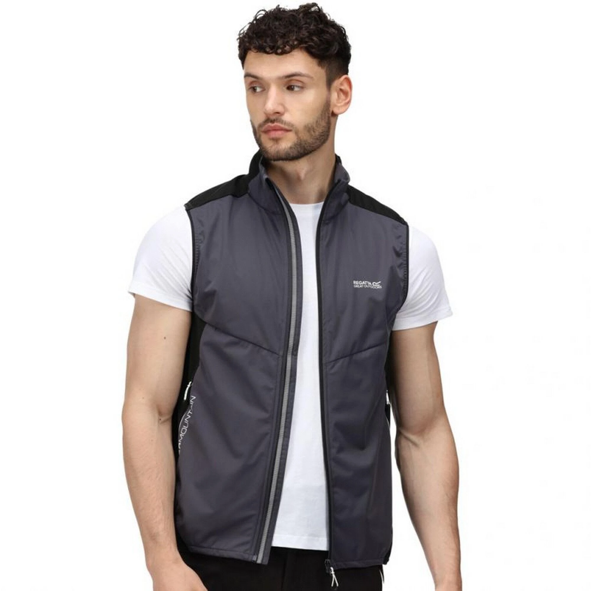 Regatta Mens Lankin IV Softshell Body Warmer (India Grey/Black) 10 Regatta Mens Lankin IV Softshell Body Warmer (India Grey/Black) - Image 8