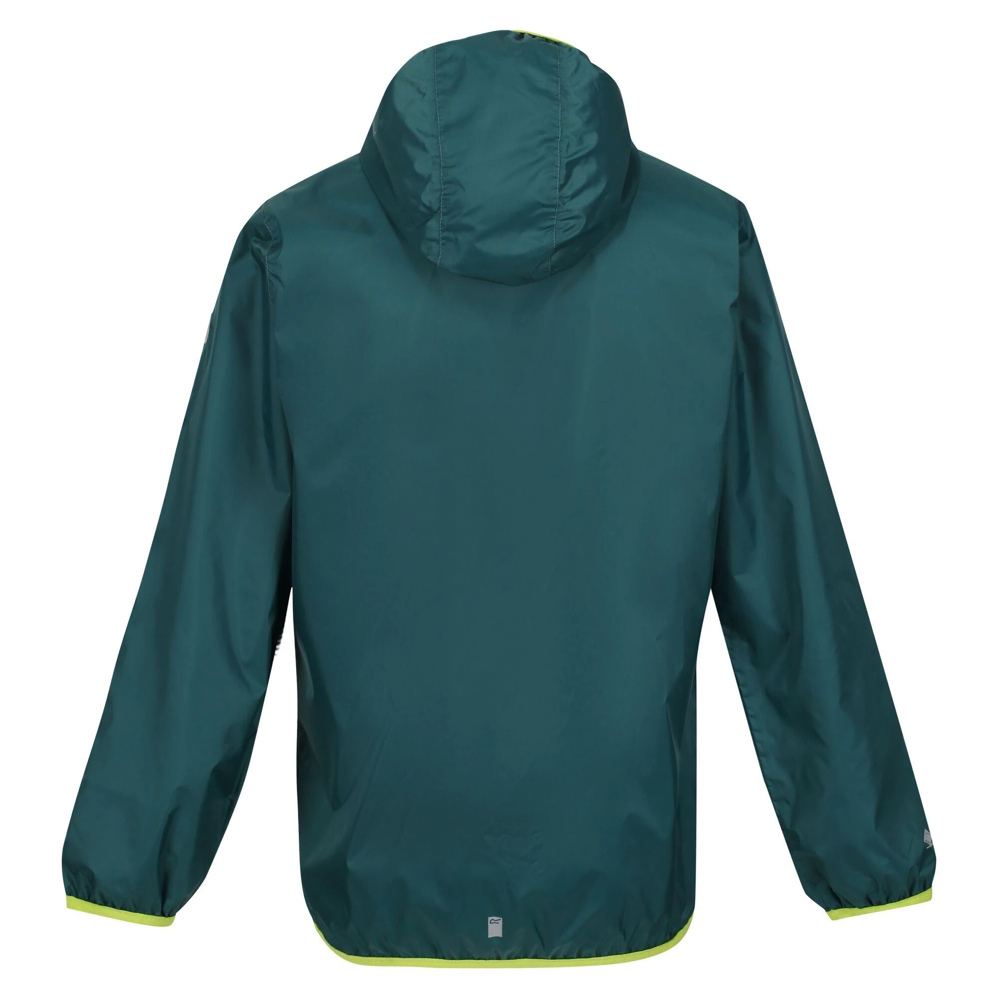Regatta Great Outdoors Childrens/Kids Lever II Packaway Rain Jacket (Pacific Green) 4 Regatta Great Outdoors Childrens/Kids Lever II Packaway Rain Jacket (Pacific Green) - Image 2