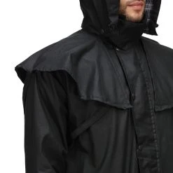 Regatta Mens Cranbrook Waterproof Wax Jacket (Black) -jacket shop k390ce8a93aa533000315d483ee965015