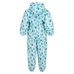 Regatta Childrens/Kids Printed Splat II Hooded Rainsuit (Sweet Lilac) -jacket shop k3a55ccff6575ec6d235c00c142ee32d2