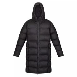 Regatta Mens Hallin Long Length Padded Jacket (Black)