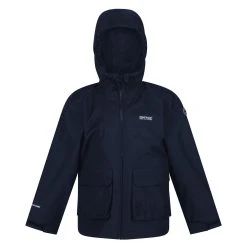 Regatta Childrens/Kids Hywell Waterproof Jacket (Black) -jacket shop k3c3866eb343bfdf18499a93a4151e4b5
