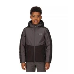 Regatta Childrens/Kids Volcanics VI Waterproof Jacket (Black/Dark Grey) 18 Regatta Childrens/Kids Volcanics VI Waterproof Jacket (Black/Dark Grey) -jacket shop k400adb98272369040e2134473503d03d