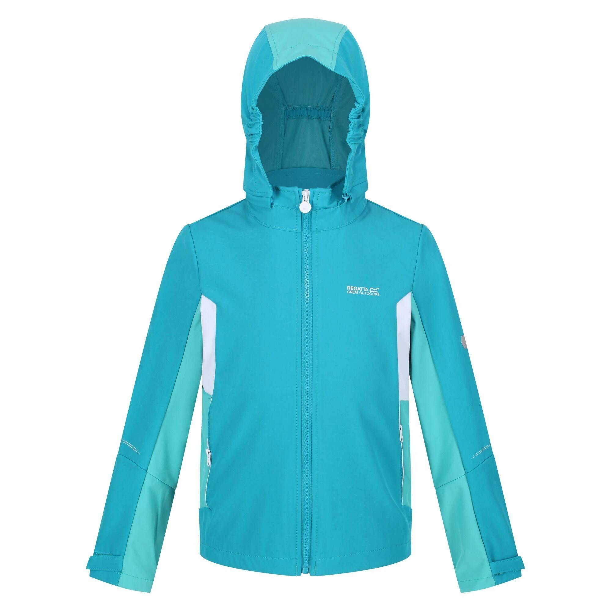 Regatta Childrens/Kids Acidity V Soft Shell Jacket (Bright Kiwi/Pacific Green) 12 Regatta Childrens/Kids Acidity V Soft Shell Jacket (Bright Kiwi/Pacific Green) - Image 10