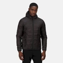 Regatta Mens Firedown Padded Jacket (Black) -jacket shop k459b1fc1f405e7cb1fafc7c523d1e789