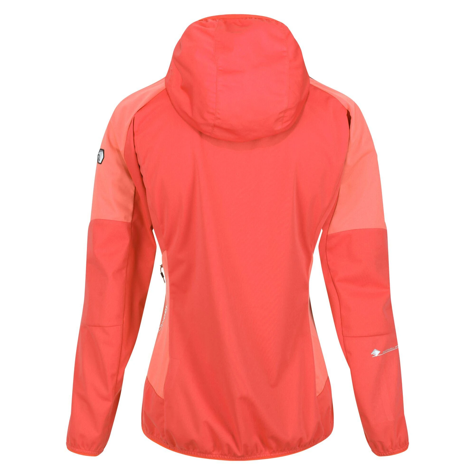 Regatta Womens/Ladies Tarvos IV Softshell Jacket (Neon Peach/Fusion Coral) 4 Regatta Womens/Ladies Tarvos IV Softshell Jacket (Neon Peach/Fusion Coral) - Image 2