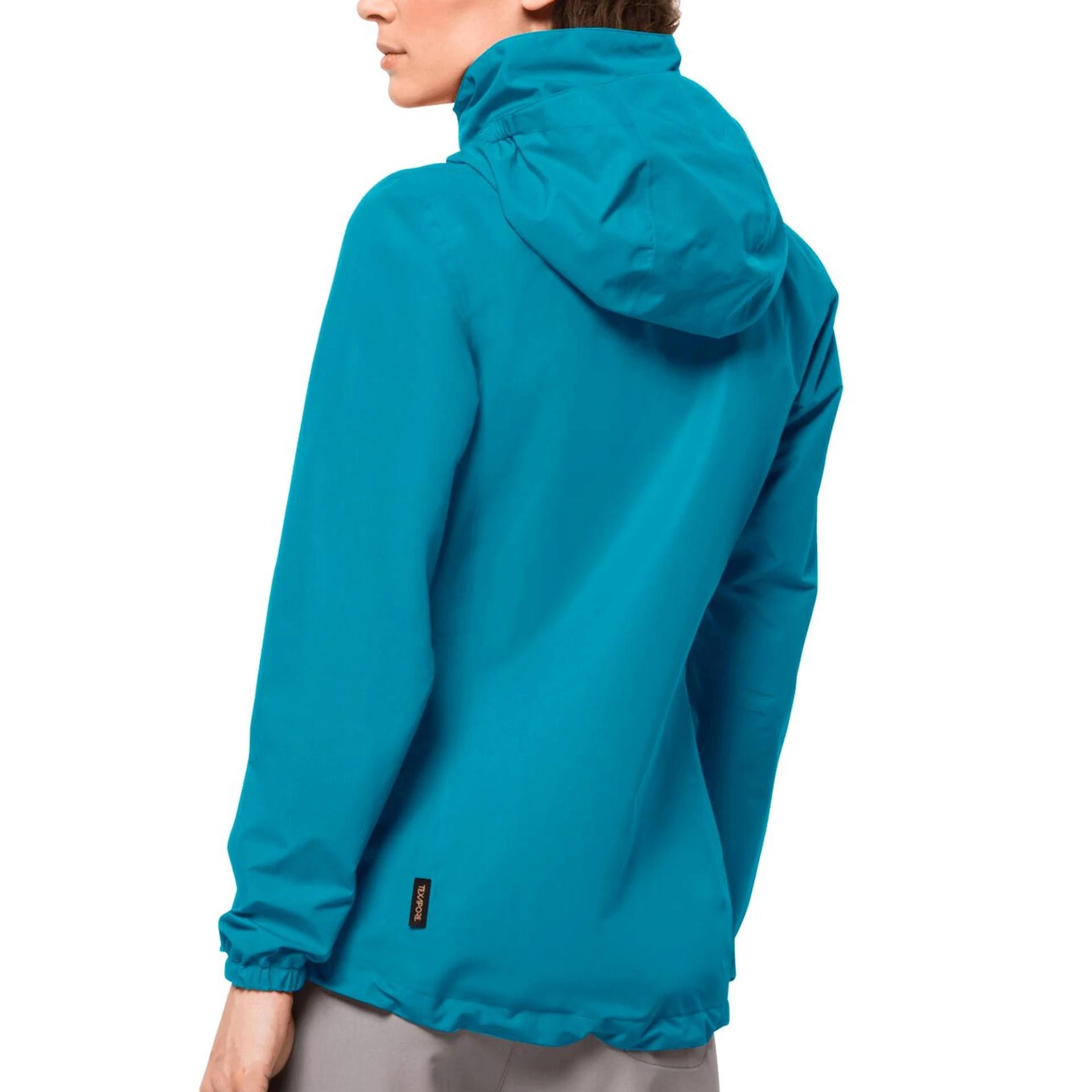 Jack Wolfskin Stormy Point 2L Womens Rain Jacket Freshwater Blue 4 Jack Wolfskin Stormy Point 2L Womens Rain Jacket Freshwater Blue - Image 2