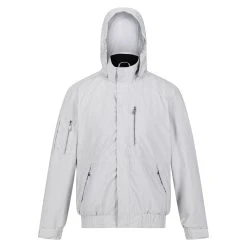 Regatta Mens Feelding Linear Waterproof Bomber Jacket (Black) -jacket shop k499e21254c32536b2fc28b922d6e96e7