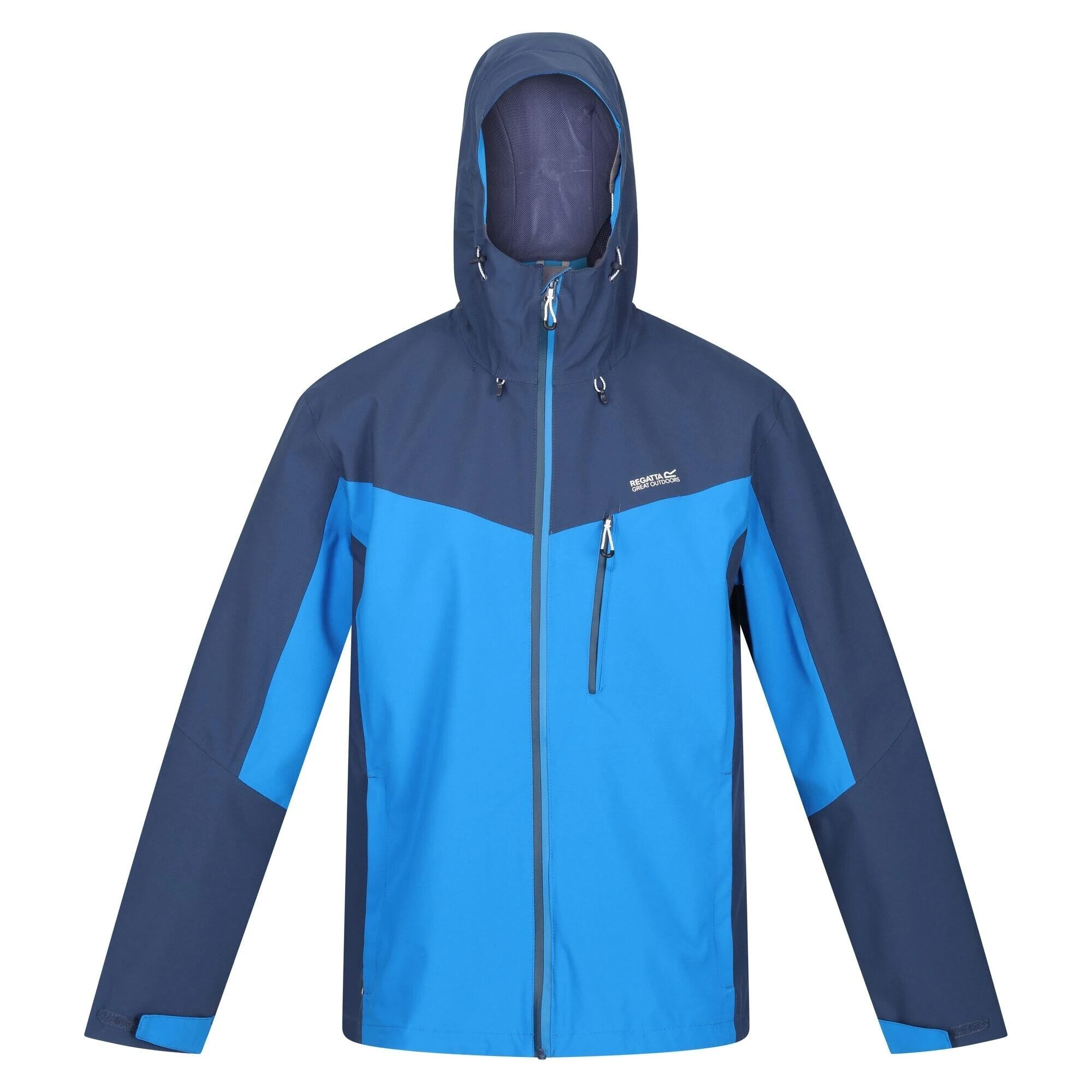 Regatta Mens Birchdale Waterproof Hooded Jacket (Fiery Red/Dynasty Blue) 8 Regatta Mens Birchdale Waterproof Hooded Jacket (Fiery Red/Dynasty Blue) - Image 6