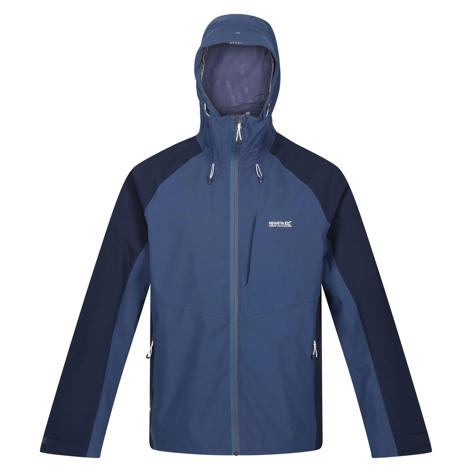 Regatta Mens Britedale Colour Block Waterproof Jacket (Fox/India Grey) 8 Regatta Mens Britedale Colour Block Waterproof Jacket (Fox/India Grey) - Image 6